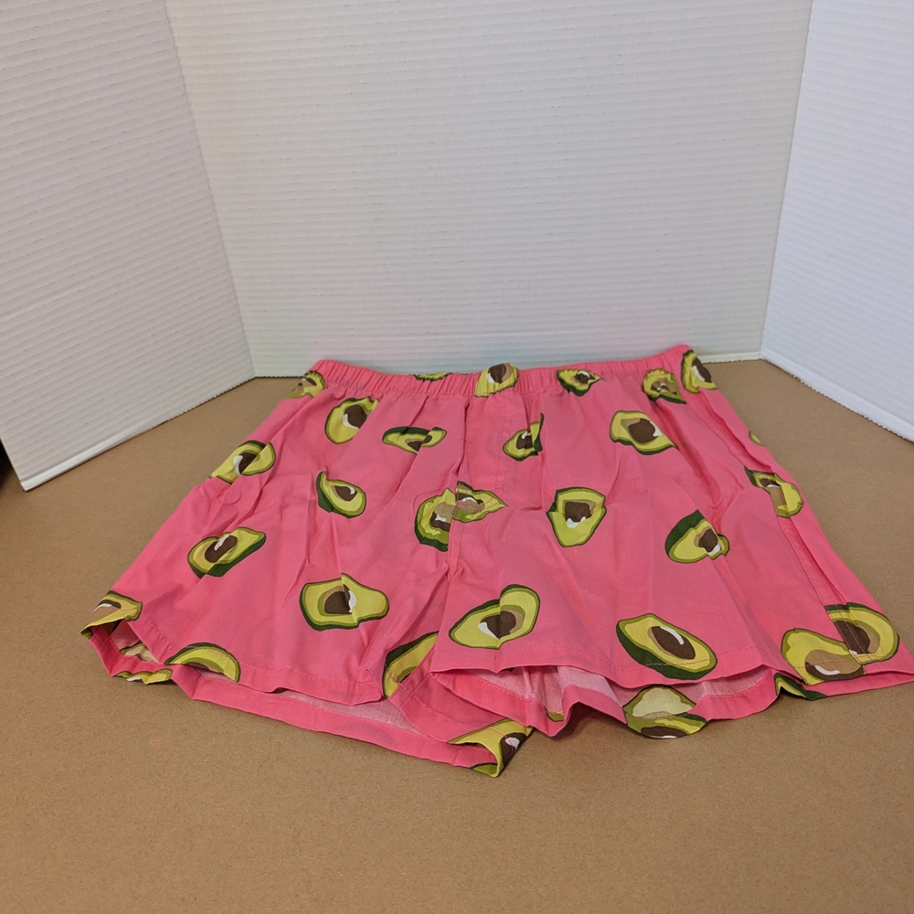 Old Navy Pink Boxers with Avocado Design